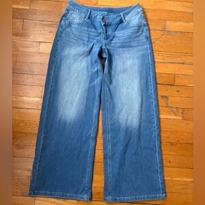 HALARA Low Rise Wide Leg Jeans